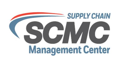 The Supply Chain Management Center (SCMC) company logo with multi-color chain link icon.